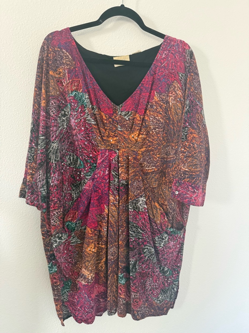 Anthropologie Edme & Esyllte Dolman Kaftan Tunic Dress Flowy Boho Chic Lagenlook